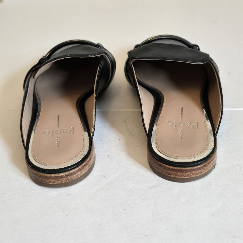 Linea Paolo Women's  Slip on Sliders Sandals Black Size 8 - Picture 6 of 13
